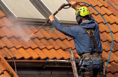 Démoussage et hydrofuge de toiture à Biniville